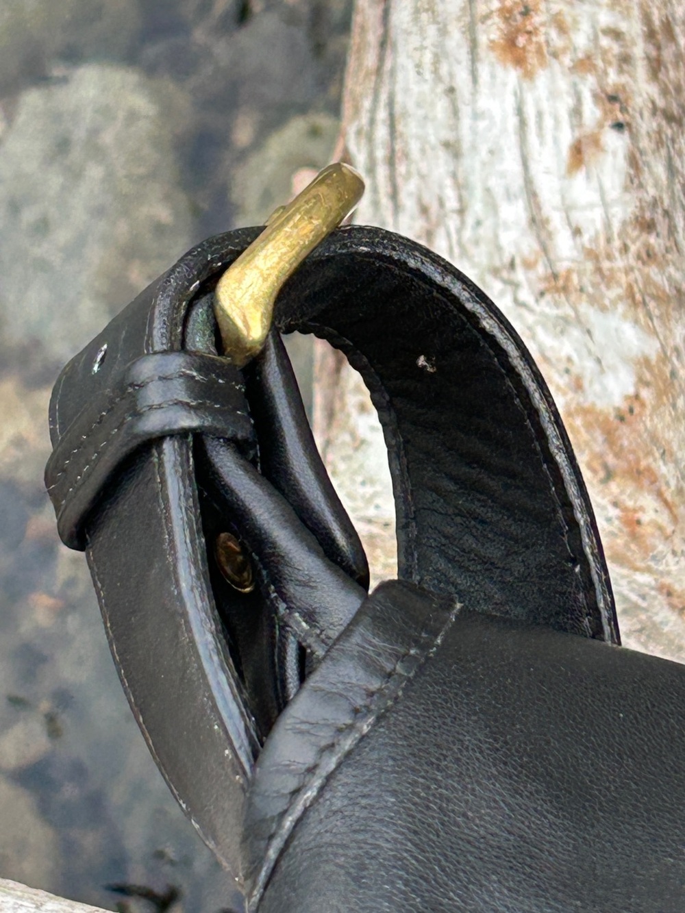Vintage Coach 3178 Whitney Bag Black Leather Flap Crossbody Made in Italy ๐ฎ๐น - Picture 8 of 16